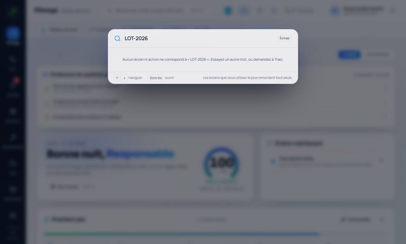 La recherche globale.